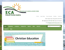 Tablet Screenshot of emeraldchristianacademy.org
